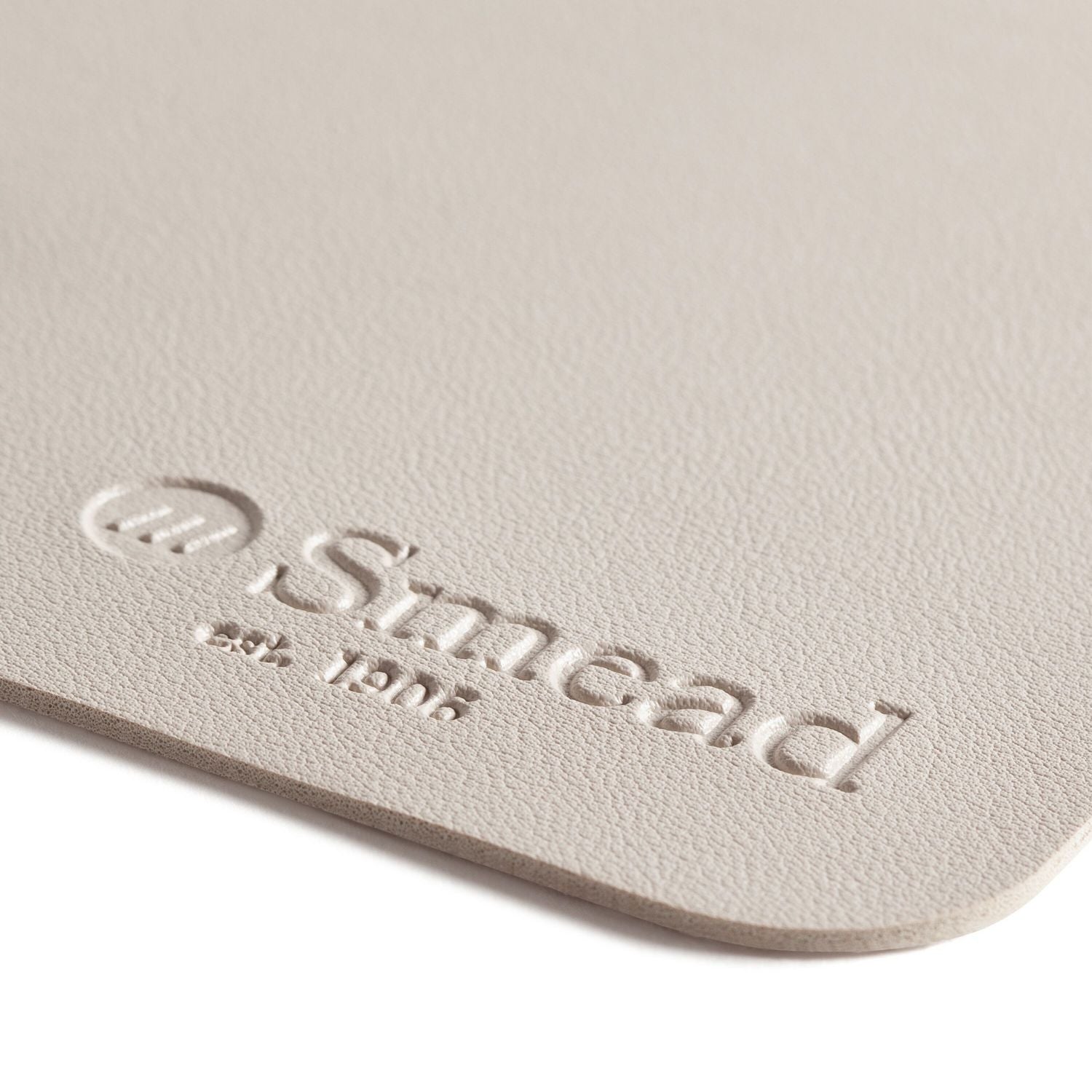 Smead Vegan Leather Desk Pads, 36 x 17, SandStone (64826)