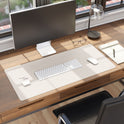 Smead Vegan Leather Desk Pads, 36 x 17, SandStone (64826)