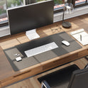 Smead Vegan Leather Desk Pads, 36 x 17, Charcoal (64828)