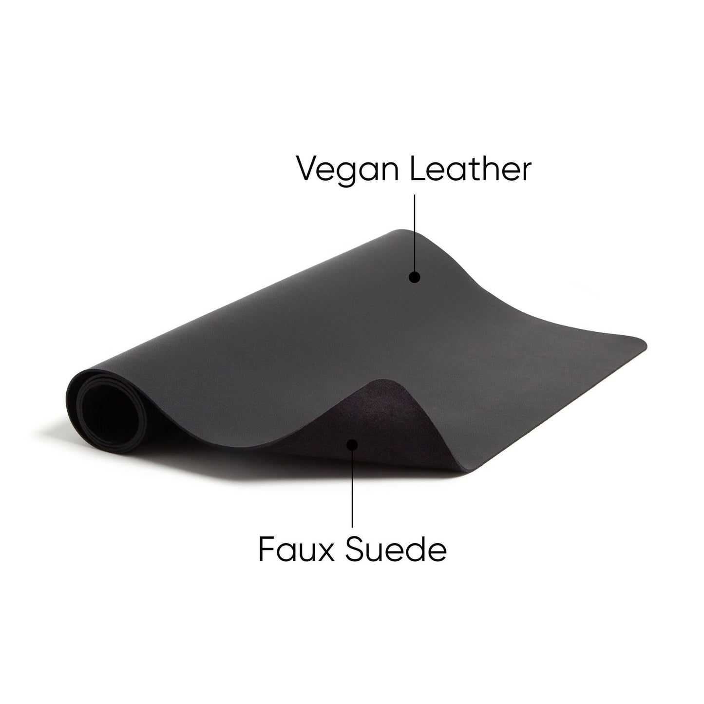 Smead Vegan Leather Desk Pads, 36 x 17, Charcoal (64828)