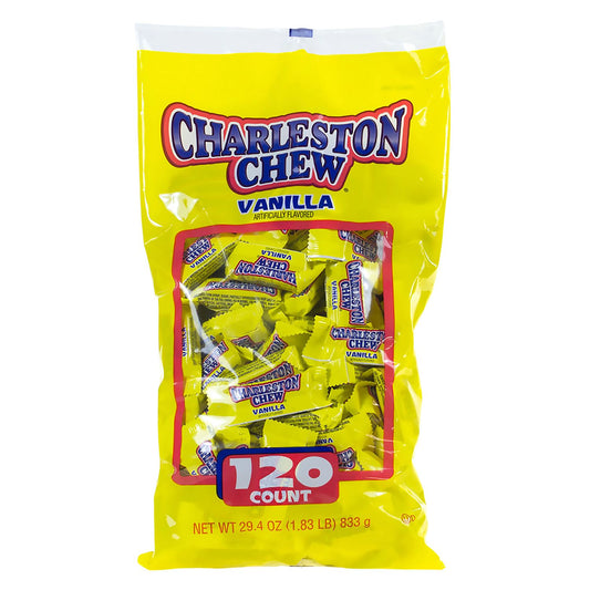 Charleston Chews Snack Size Chocolate Candy, 0.25 oz Individually Wrapped, 120/Bag, 2 Bags/Carton (60004067)