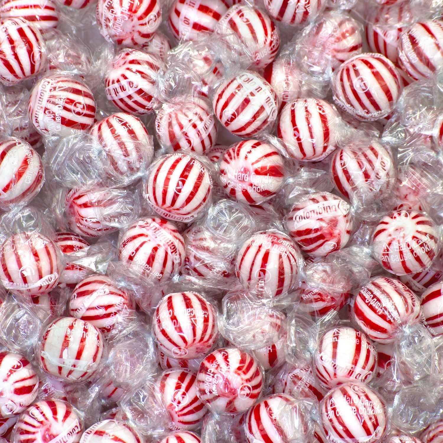 Colombina Jumbo Peppermint Balls, 0.32 oz Individually Wrapped, 120/Bag, 4 Bags/Carton (60004063)