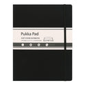 PUKKA PAD Soft Cover Notebook, College Rule, Black Cover, (96) 11 x 8.5 Sheets (9942SIG)