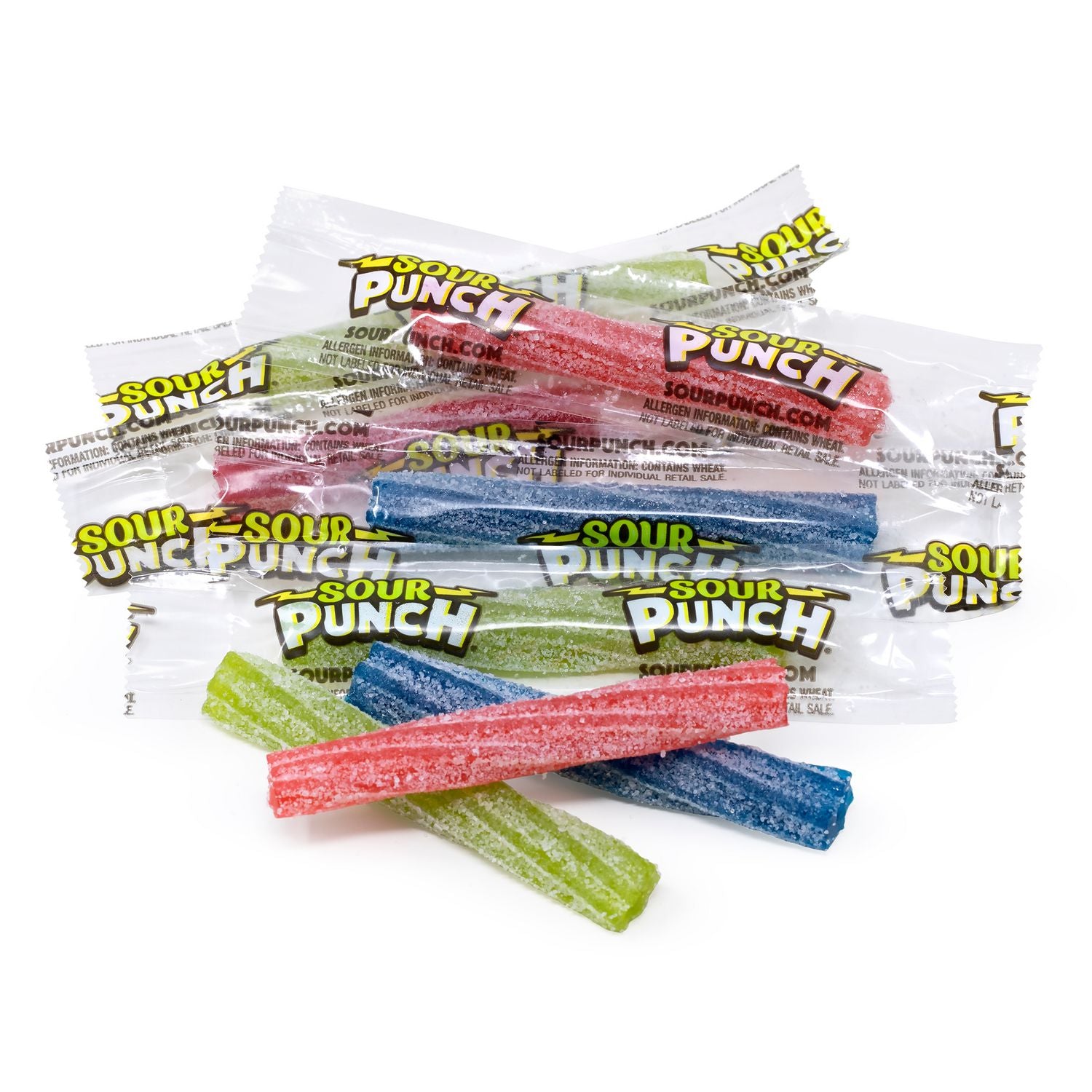 Sour Punch Twists, Variety, 2.59 lb Tub, Approx. 210 Pieces/Tub, 2 Tubs (60004078)