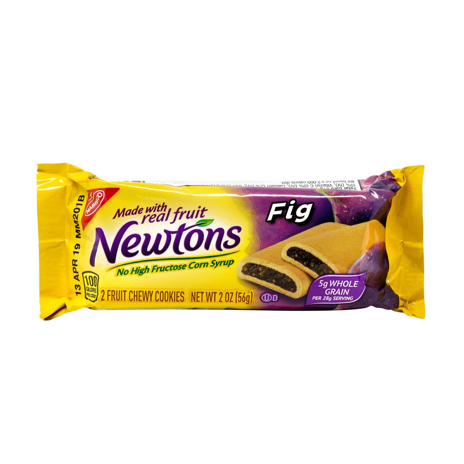 Nabisco Fig Newtons, 2 oz Pack, 2 Cookies/Pack, 24 Packs/Box, 4 Boxes/Carton (60004081)