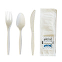 Boardwalk Six-Piece Cutlery Kit, Fork/Knife/Teaspoon/Napkin/Pepper/Salt, White, 1,000/Carton (6COMBOKITPP)