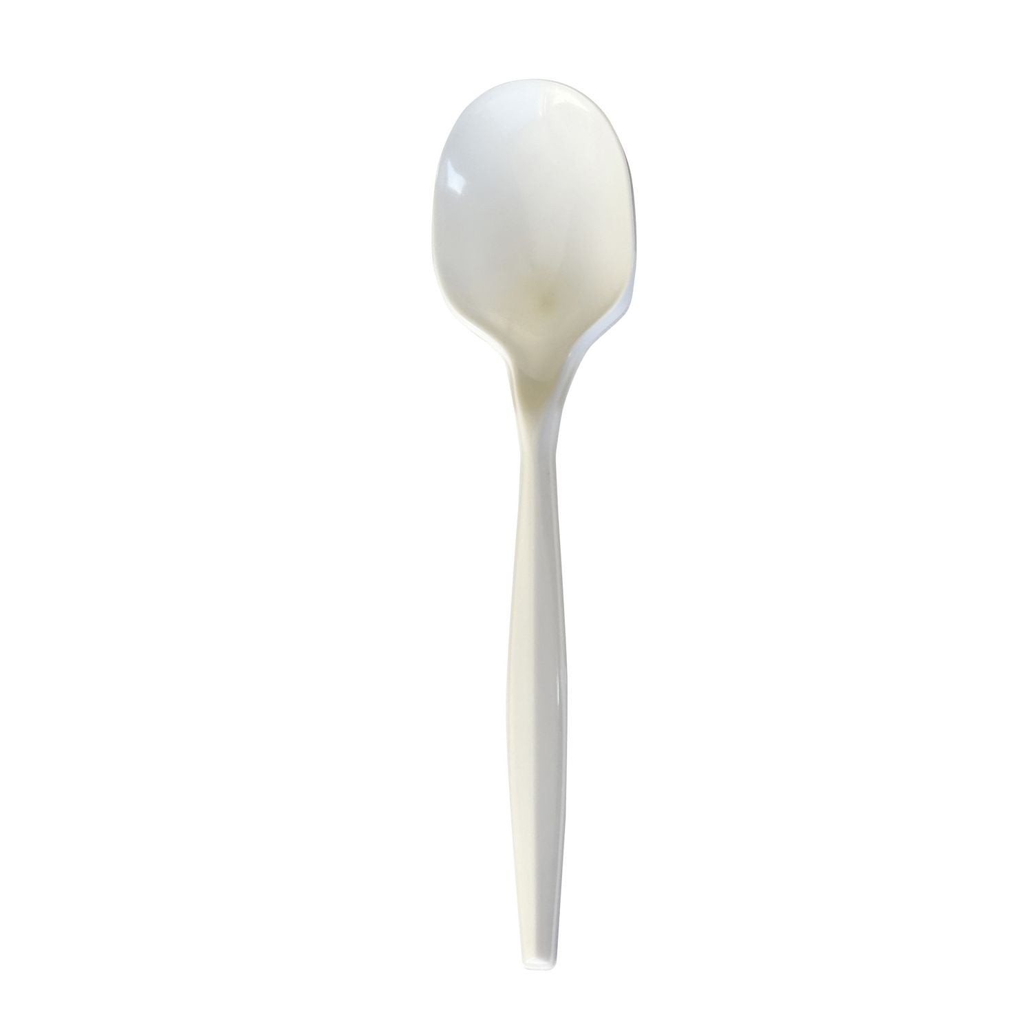 Boardwalk Mediumweight Wrapped Polystyrene Cutlery, Teaspoon, White, 1,000/Carton (SPOONMWPPIW)