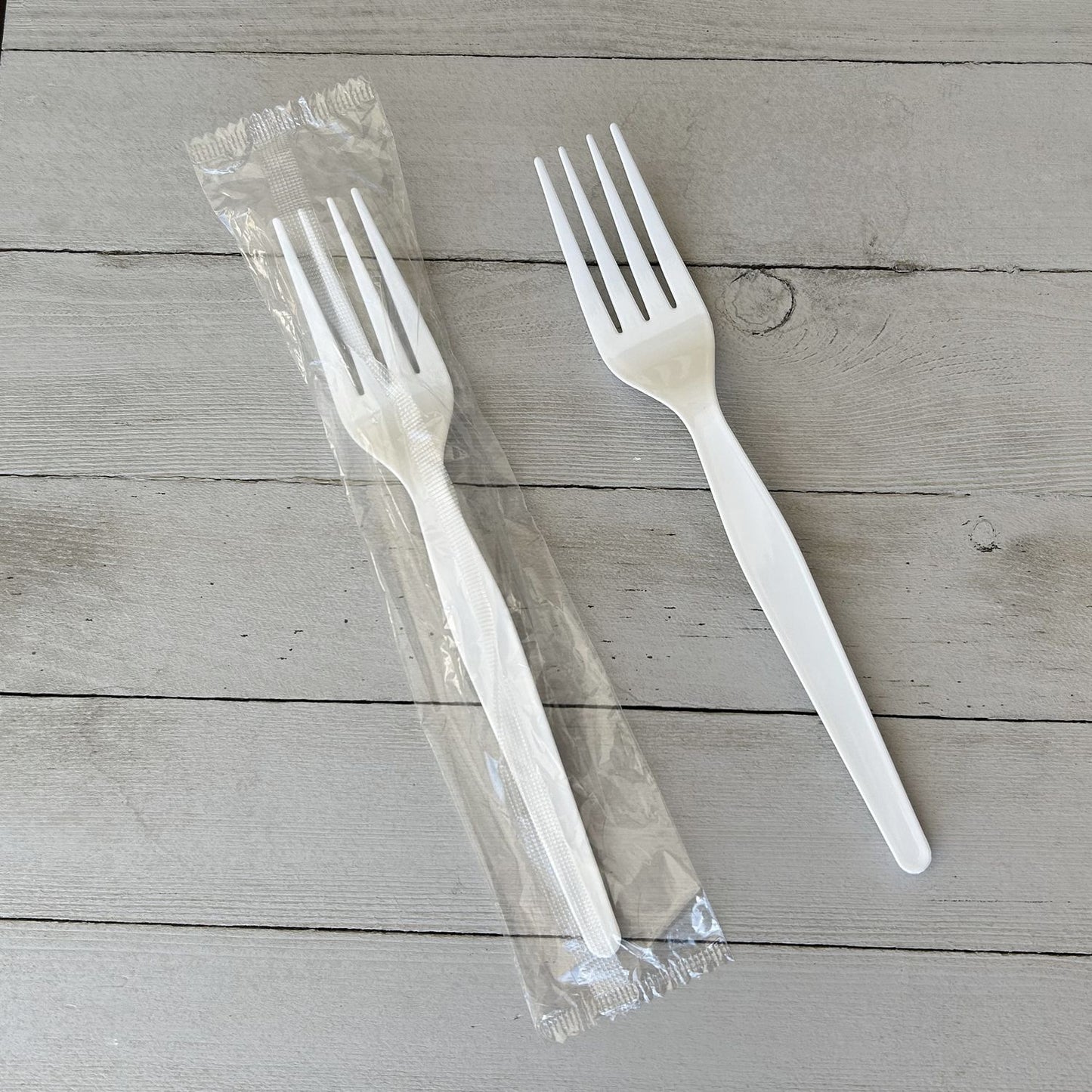 Boardwalk Heavyweight Wrapped Polystyrene Cutlery, Fork, White, 1,000/Carton (FORKWHPSIW)