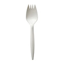 Boardwalk Mediumweight Polypropylene Cutlery, Spork, White, 1,000/Carton (SPORKWHPP)