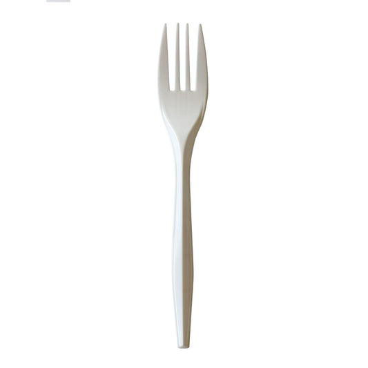 Boardwalk Mediumweight Polypropylene Cutlery, Fork, White, 1,000/Carton (FORKPPMW)