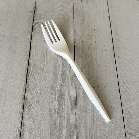 Boardwalk Mediumweight Polypropylene Cutlery, Fork, White, 1,000/Carton (FORKPPMW)