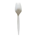 Boardwalk Mediumweight Wrapped Polypropylene Cutlery, Spork, White, 1,000/Carton (SPORKWHPPIW)