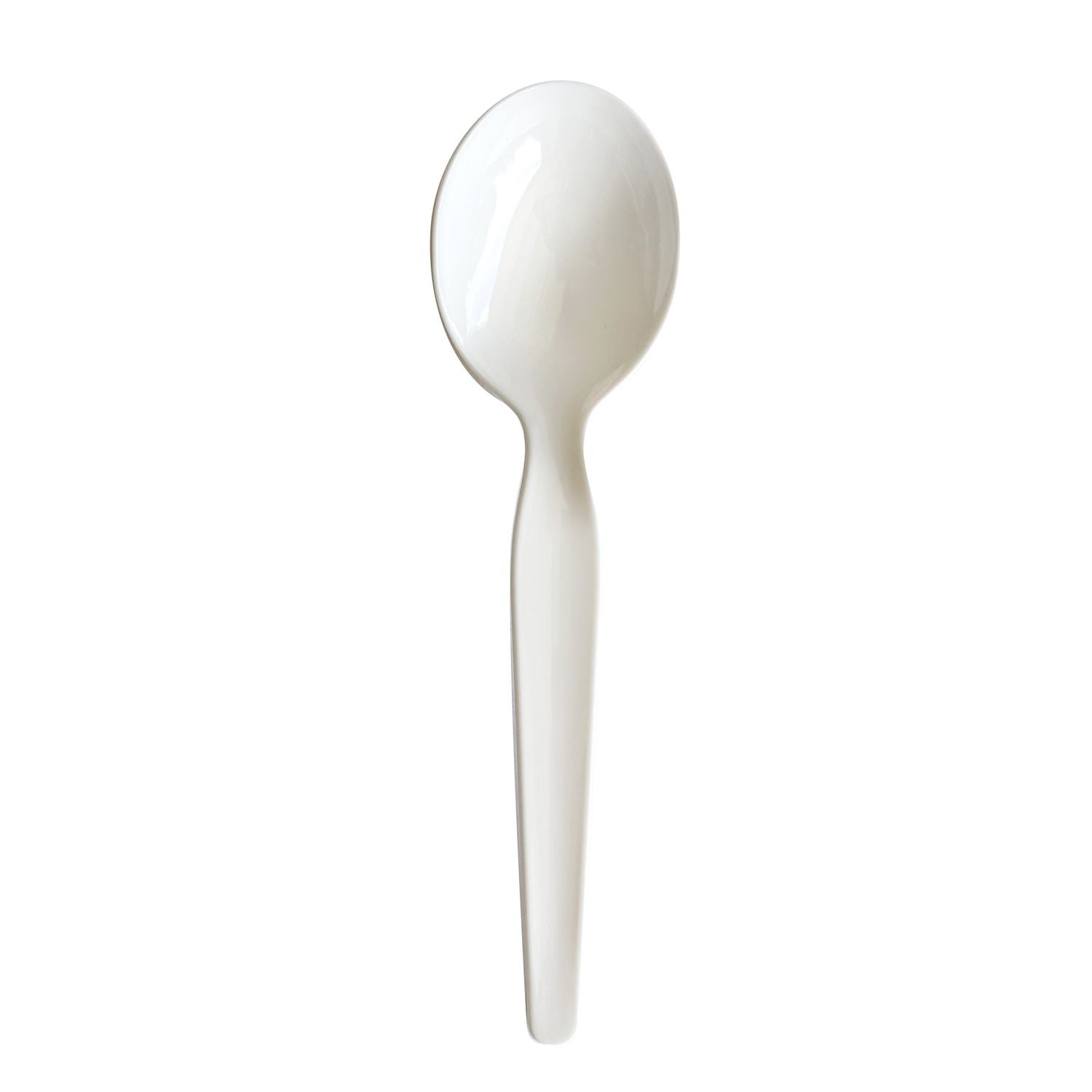 Boardwalk Heavyweight Wrapped Polystyrene Cutlery, Teaspoon, White, 1,000/Carton (SPOONWHPS)