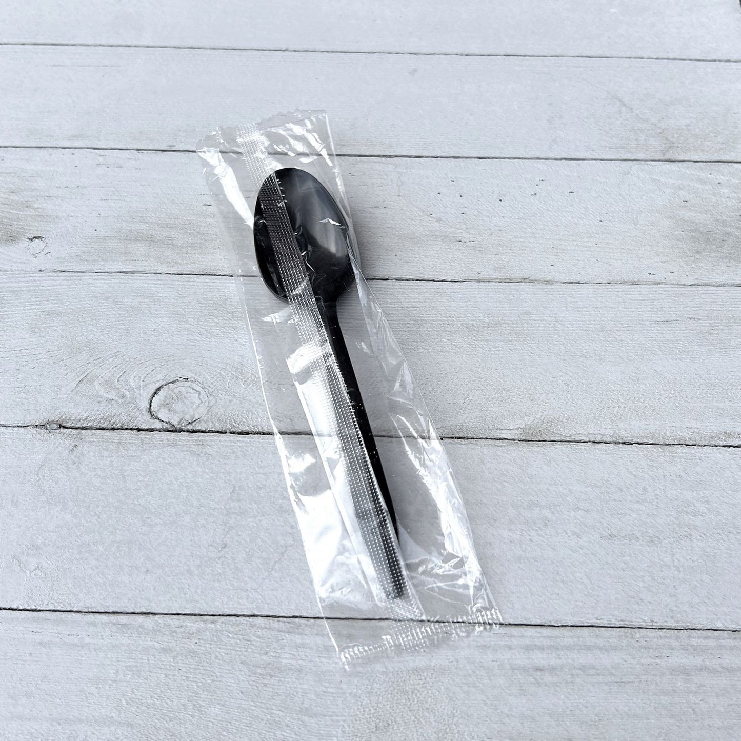 Boardwalk Mediumweight Polypropylene Cutlery, Teaspoon, Black, 1,000/Carton (SPOONBLPPIW)