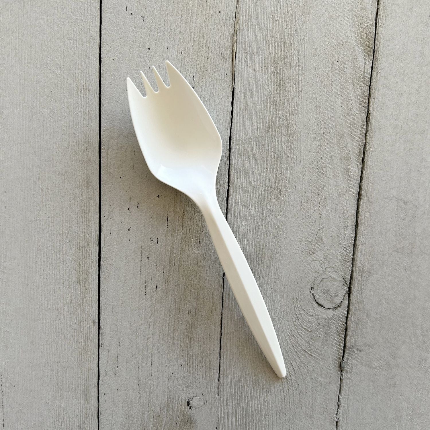 Boardwalk Mediumweight Polypropylene Cutlery, Spork, White, 1,000/Carton (SPORKWHPP)