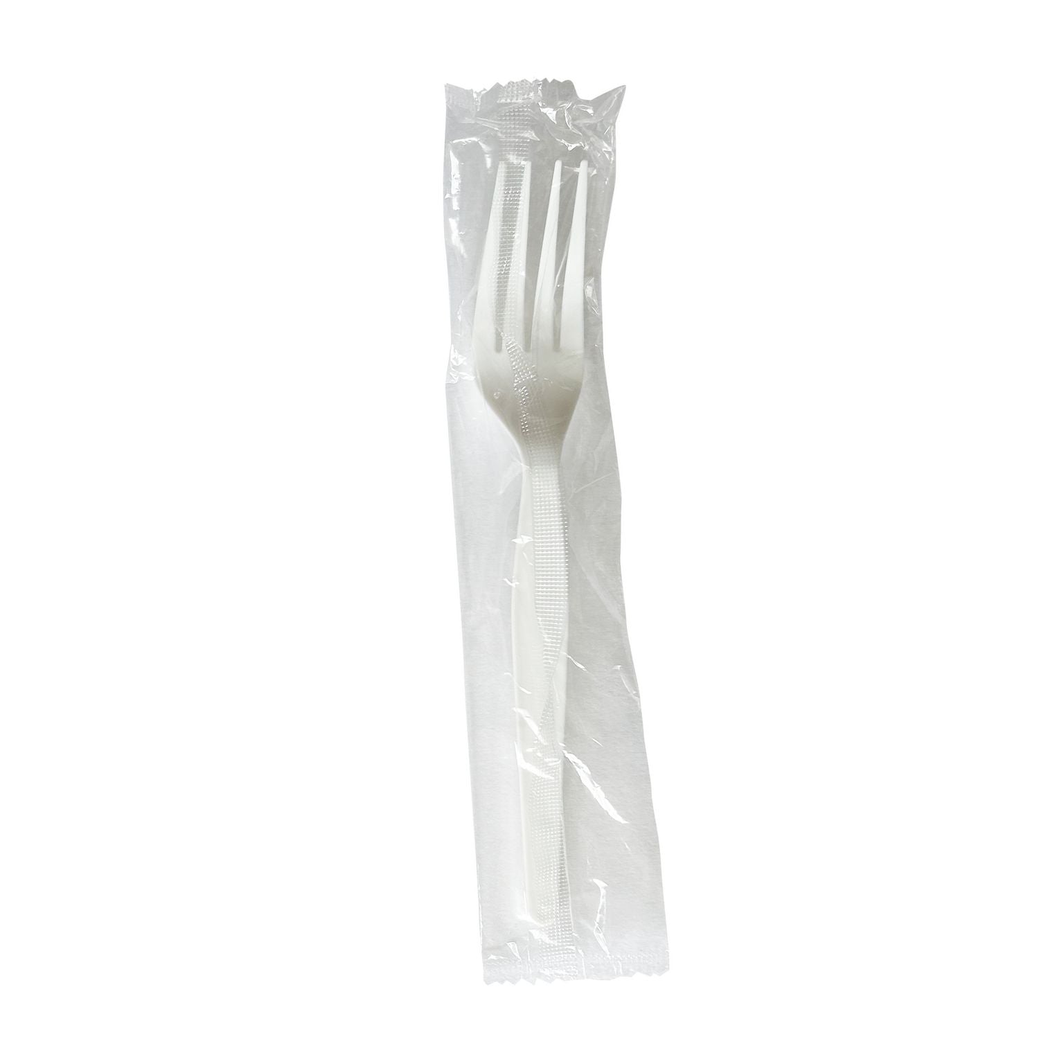 Boardwalk Heavyweight Wrapped Polystyrene Cutlery, Fork, White, 1,000/Carton (FORKWHPSIW)