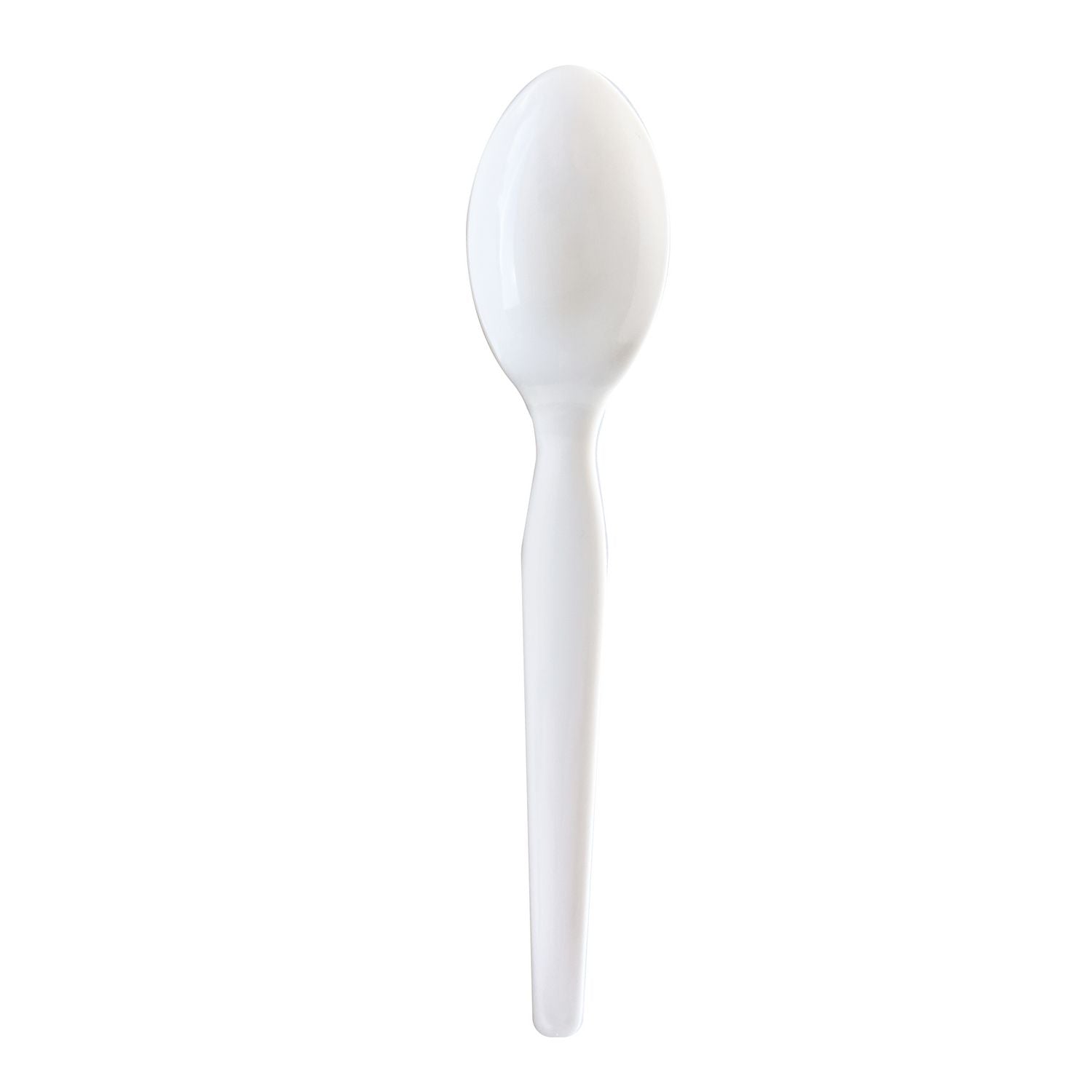 Boardwalk Heavyweight Wrapped Polystyrene Cutlery, Soup Spoon, White, 1,000/Carton (SOUPWHPS)