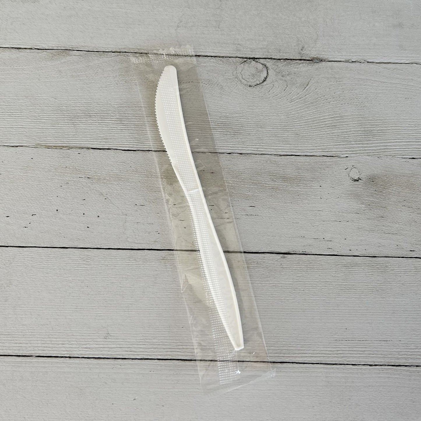 Boardwalk Mediumweight Wrapped Polypropylene Cutlery, Knife, White, 1,000/Carton (KNIFEMWPPIW)