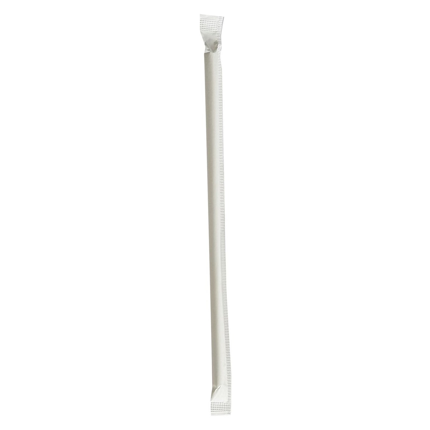 Boardwalk Wrapped Jumbo Paper Straws, 7.75", Paper, White, 1,280/Carton (PPRSTRWIW)