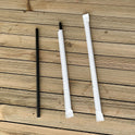 Boardwalk Wrapped Jumbo Paper Straws, 7.75", Paper, Black, 1,280/Carton (PPRSTRWBLIW)