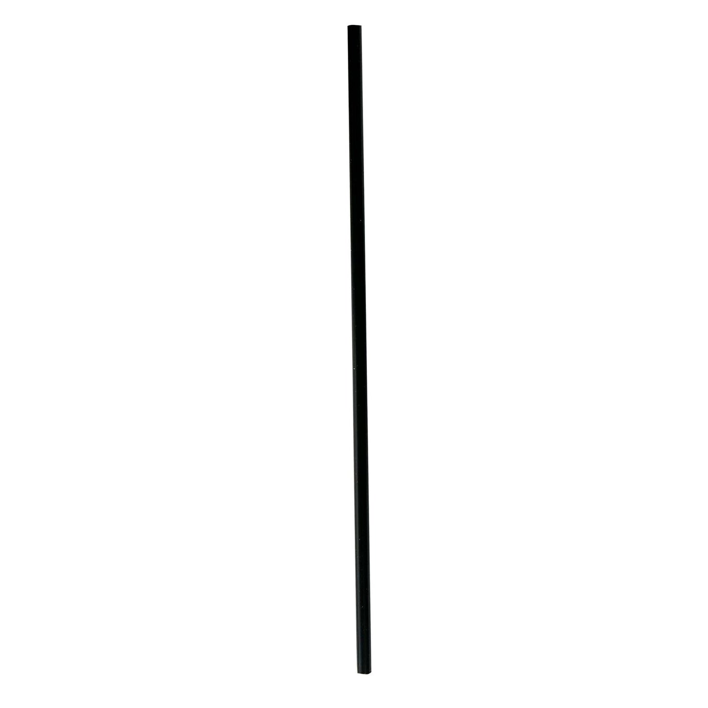 Boardwalk Wrapped Jumbo Straws, 10.25", Polypropylene, Black, 2,000/Carton (JSTW1025BK)