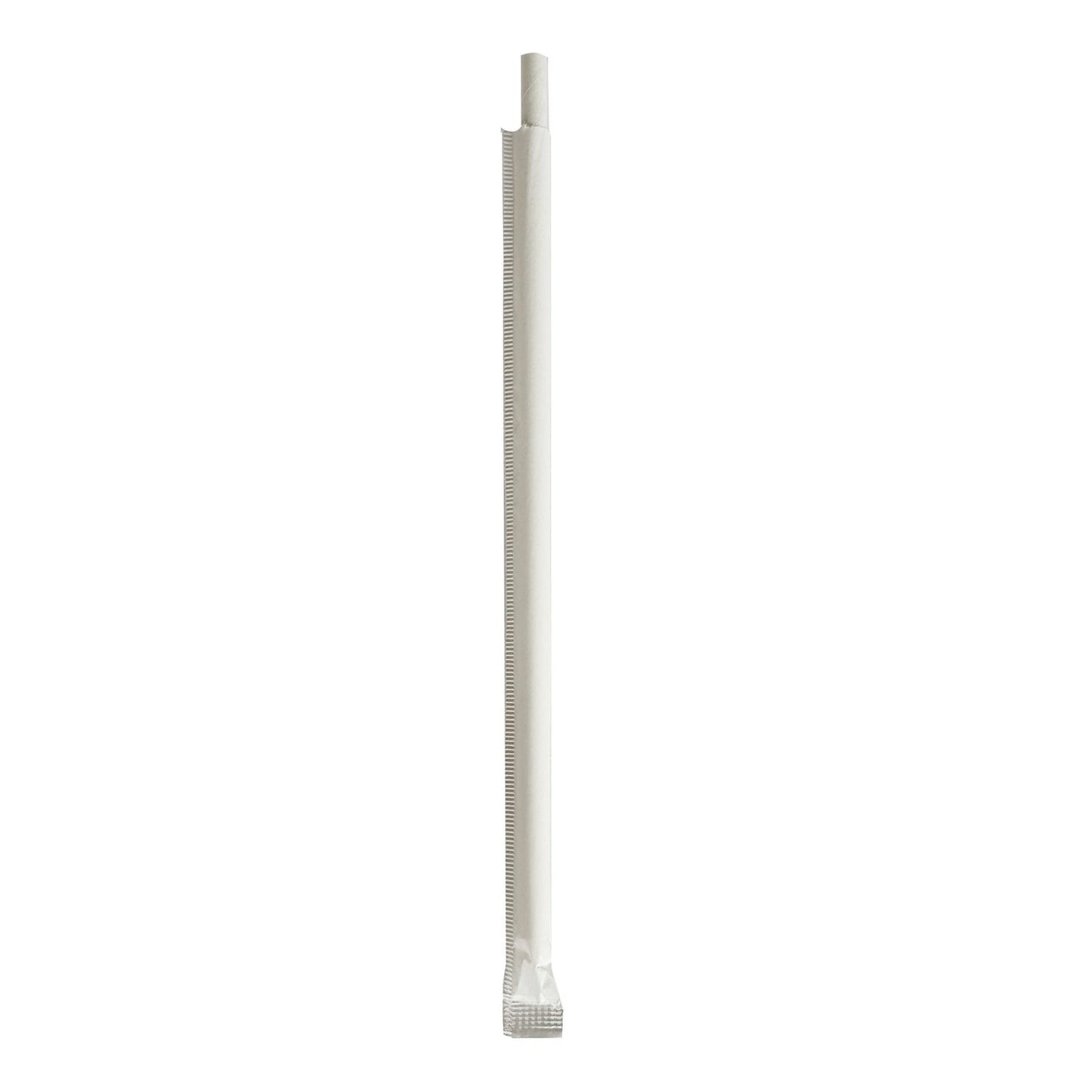 Boardwalk Wrapped Jumbo Paper Straws, 7.75", Paper, White, 1,280/Carton (PPRSTRWIW)