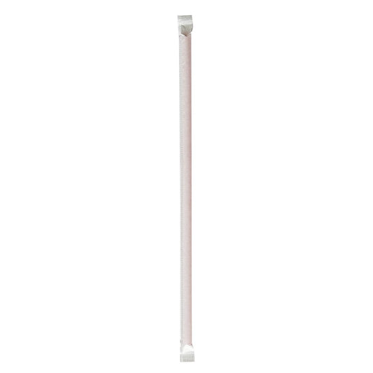 Boardwalk Wrapped Jumbo Straws, 10.25", Polypropylene, Red, 2,000/Carton (JSTW1025RED)