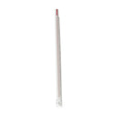 Boardwalk Wrapped Giant Straws, 7.75", Polypropylene, Red/White Striped, 7,200/Carton (GSTW775RW)