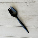 Boardwalk Mediumweight Polypropylene Cutlery, Spork, Black, 1,000/Carton (SPORKBLPP)