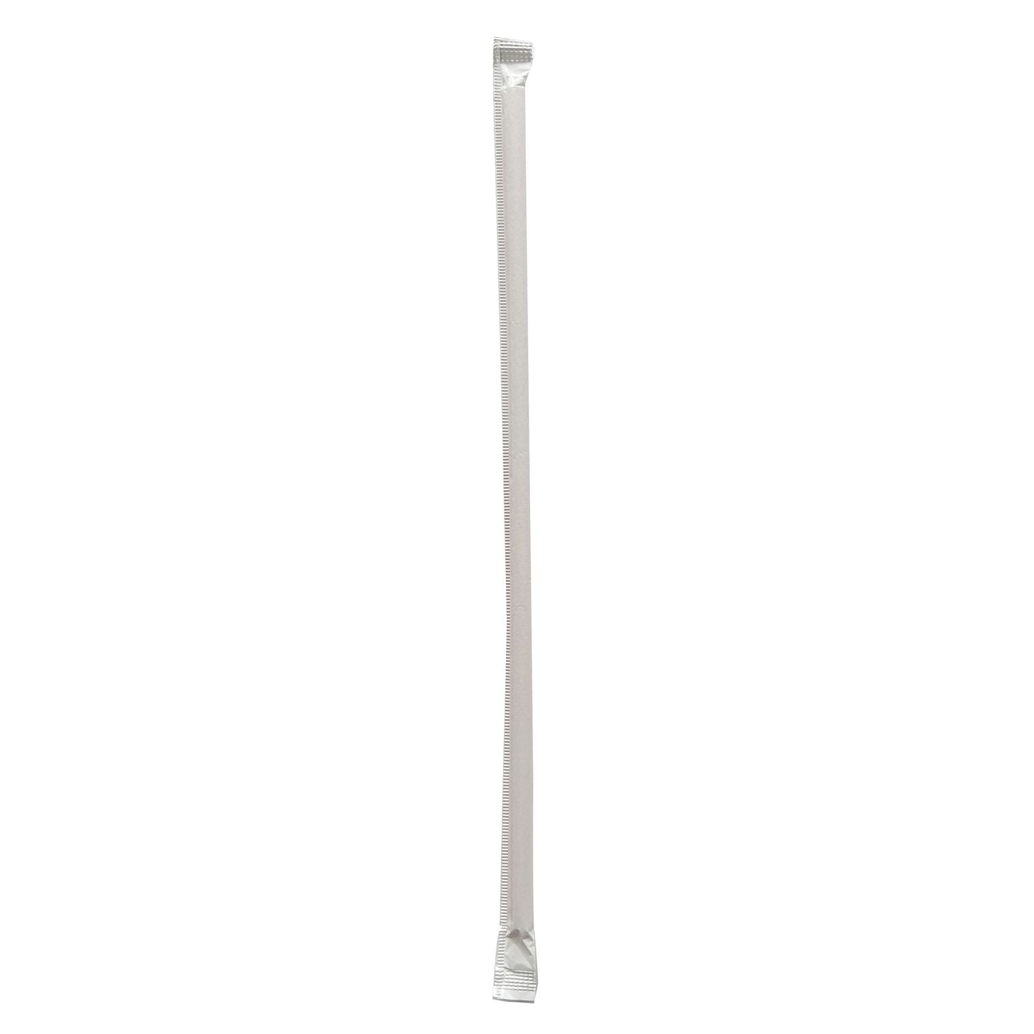 Boardwalk Wrapped Giant Straws, 10.25", Polypropylene, Red/White Striped, 1,200/Carton (GST1025RW)