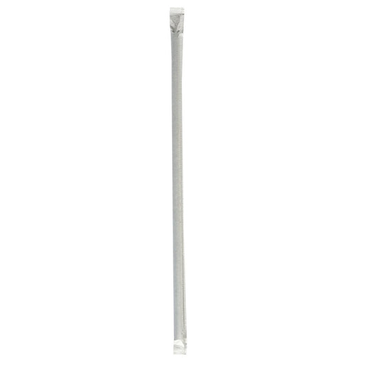 Boardwalk Wrapped Jumbo Straws, 10.25", Polypropylene, Black, 2,000/Carton (JSTW1025BK)