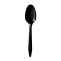 Boardwalk Mediumweight Polypropylene Cutlery, Teaspoon, Black, 1,000/Carton (SPOONBLPP)