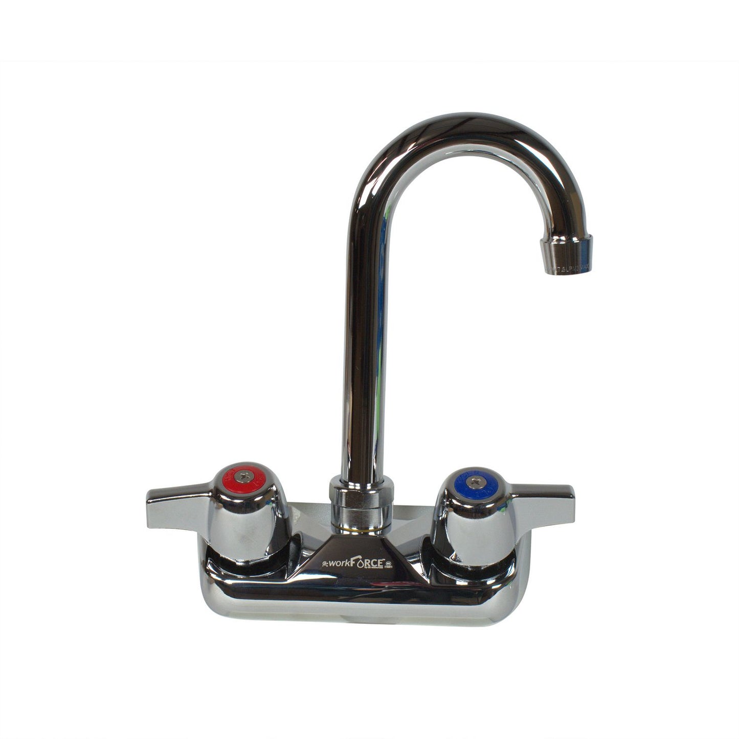 BK Resources WorkForce Standard Duty Faucet, 7.88" Height/3" Reach, Chrome-Plated Brass (BKFW3GM)
