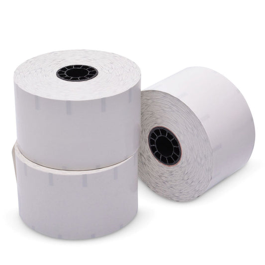 ICONEX Sticky Media, 2.28" x 350 ft, White, 12 Rolls/Carton (90232634)