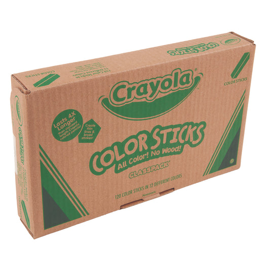 Crayola Color Sticks Classpack Set, Assorted Lead and Barrel Colors, 120/Pack (687504)