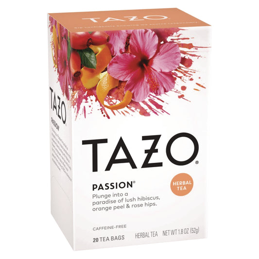 Tazo Tea Bags, Passion, 20/Box, 6 Boxes/Carton (20045)