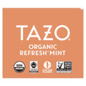 Tazo Tea Bags, Organic Refresh Mint, 16/Box, 6 Boxes/Carton (00350)