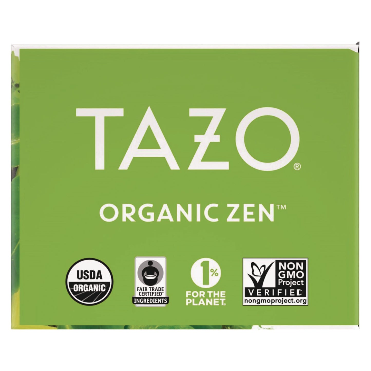 Tazo Tea Bags, Organic Zen, 16/Box, 6 Boxes/Carton (00309)