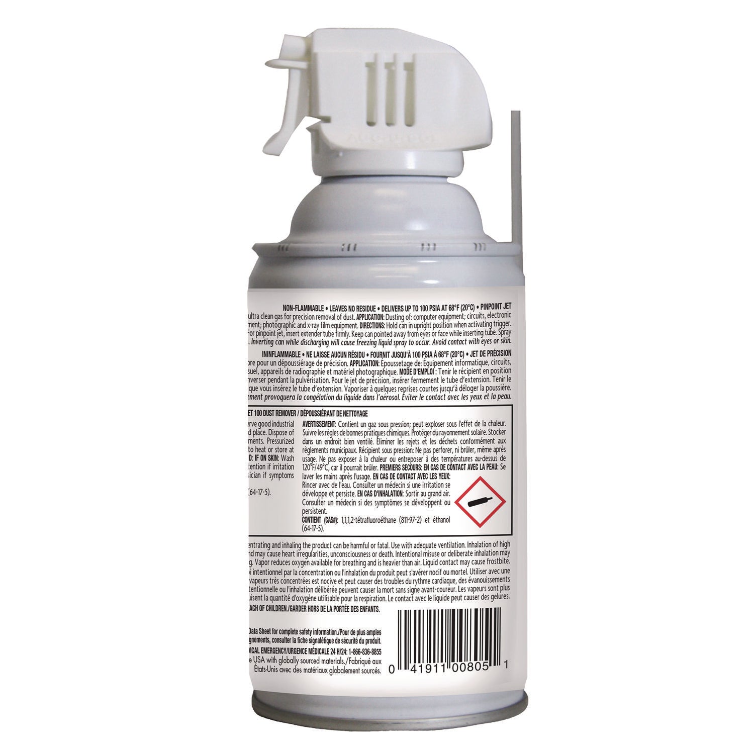 Sprayway Clean Jet 100, 10 oz Aerosol Can, 12/Carton (805)