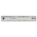 Westcott Stainless Steel Office Ruler With Non Slip Cork Base, Standard/Metric, 15" Long (10416)