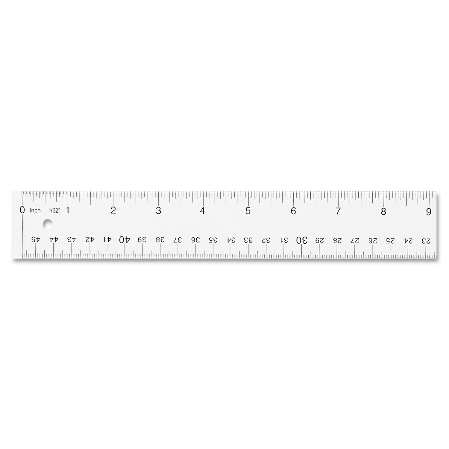 Westcott Clear Flexible Acrylic Ruler, Standard/Metric, 18" Long, Clear (10564)