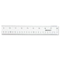 Westcott Clear Flexible Acrylic Ruler, Standard/Metric, 18" Long, Clear (10564)