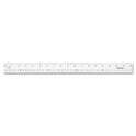 Westcott Clear Flexible Acrylic Ruler, Standard/Metric, 18" Long, Clear (10564)