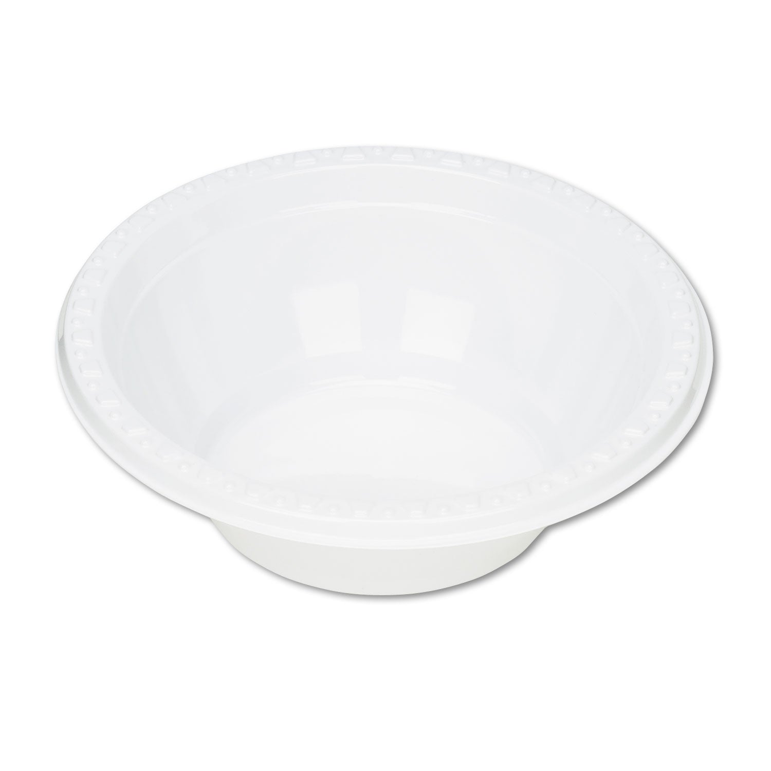 Tablemate Plastic Dinnerware, Bowl, 5 oz, White, 125/Pack (5244WH)