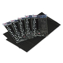 Tablemate Table Set Rectangular Table Covers, Heavyweight Plastic, 54" x 108", Black, 6/Pack (549BK)