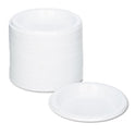 Plastic Dinnerware, Plates, 6" dia, White, 125/Pack