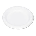 Plastic Dinnerware, Plates, 6" dia, White, 125/Pack