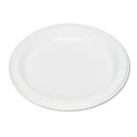 Tablemate Plastic Dinnerware, Plates, 7" dia, White, 125/Pack (7644WH)