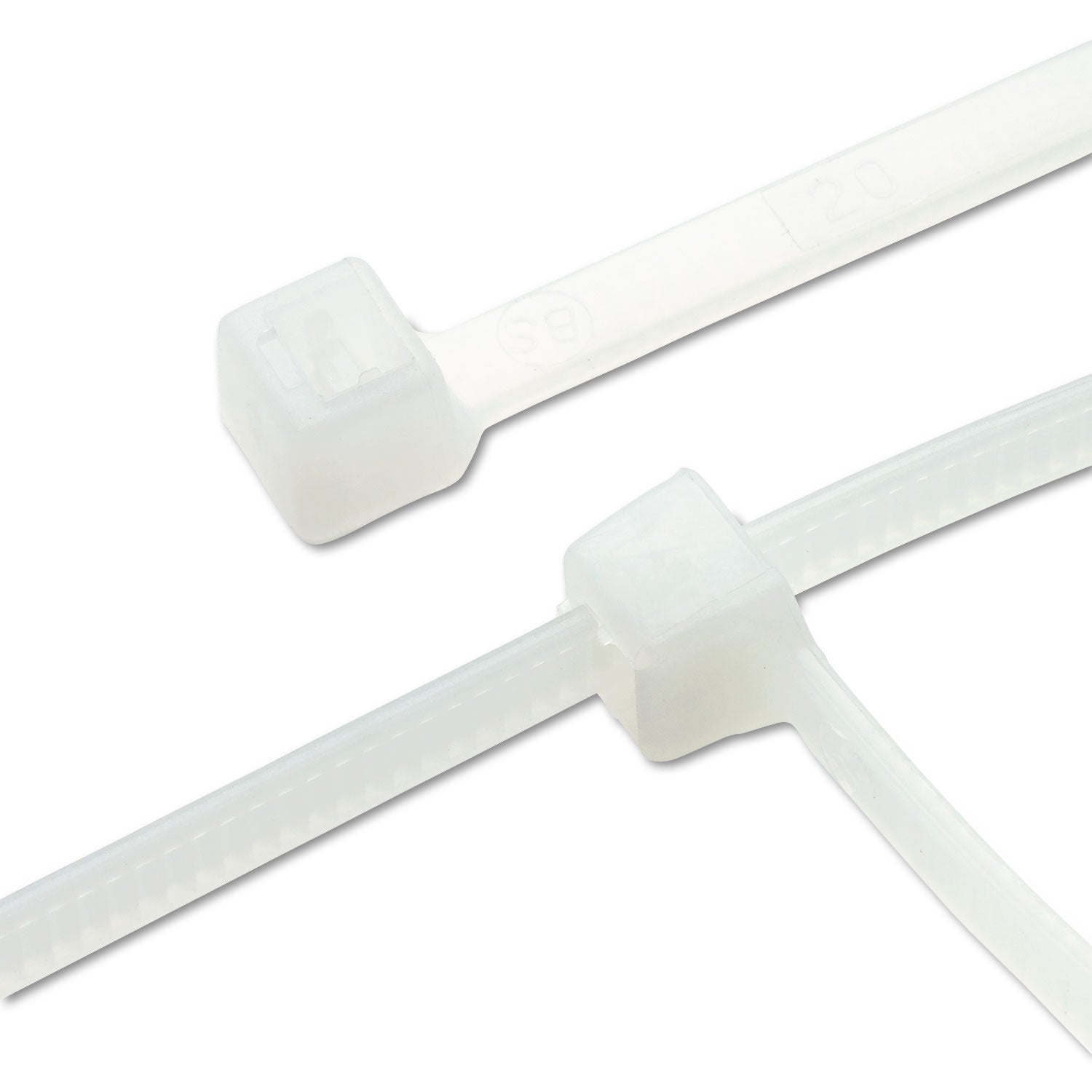 Tatco Nylon Cable Ties, 11 x 0.19, 50 lb, Natural, 500/Pack (22300)