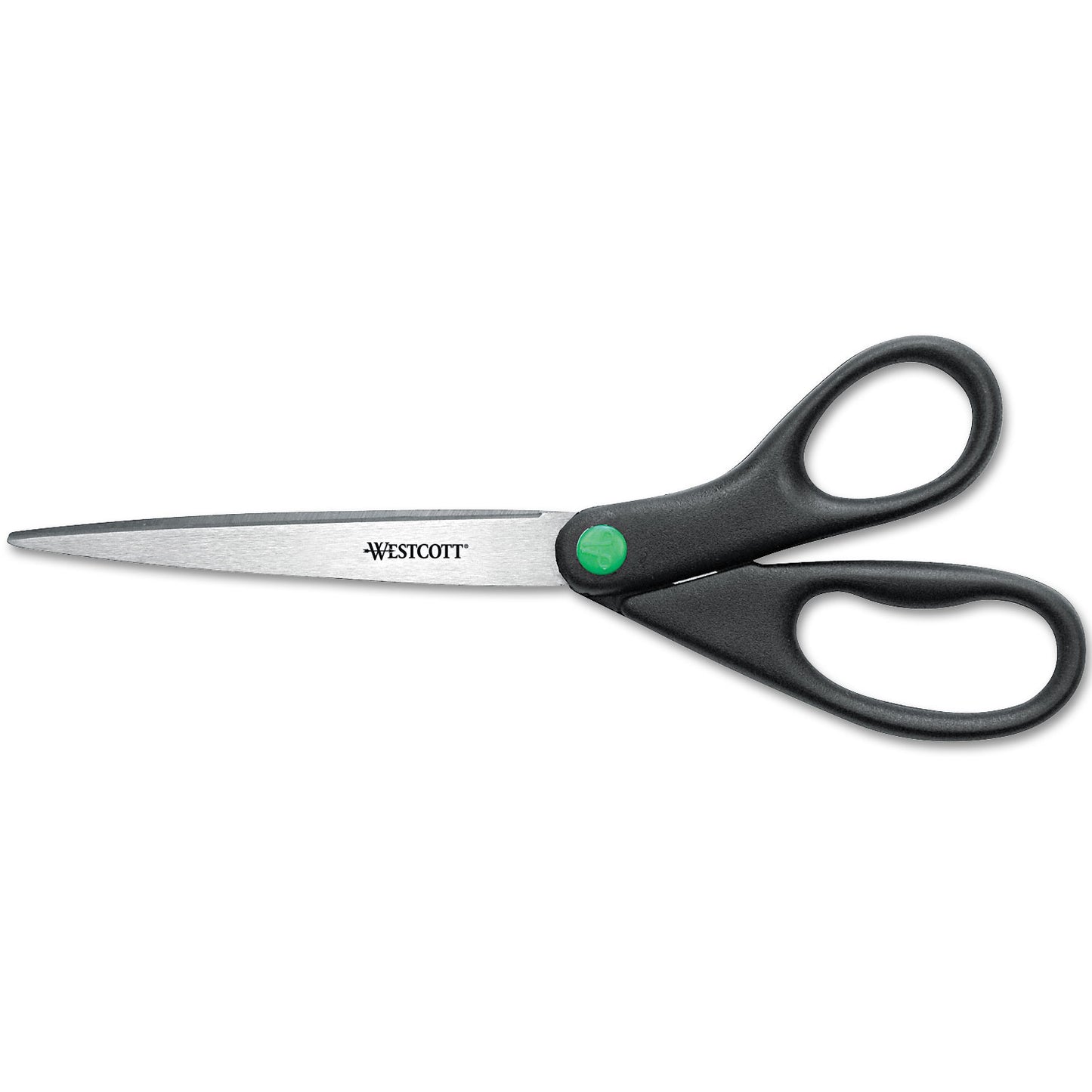 Westcott KleenEarth Scissors, 9" Long, 3.75" Cut Length, Straight Black Handle (13138)